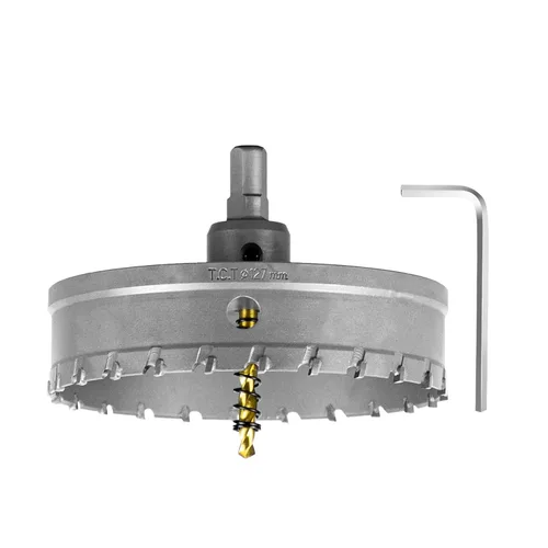 Vista 28 de SALI Kit de sierra perforadora TCT de 1 pulgada (1.024 in) con punta de carburo de tungsteno con broca piloto chapada en titanio para metal, acero