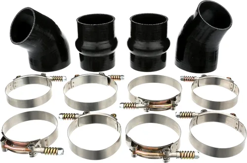 Vista 2 de Manguera de radiador de silicona resistente de 5 capas y kit de arranque intercooler compatible con Dodge Ram 2500 3500 5.9L Cummins Diesel 1998