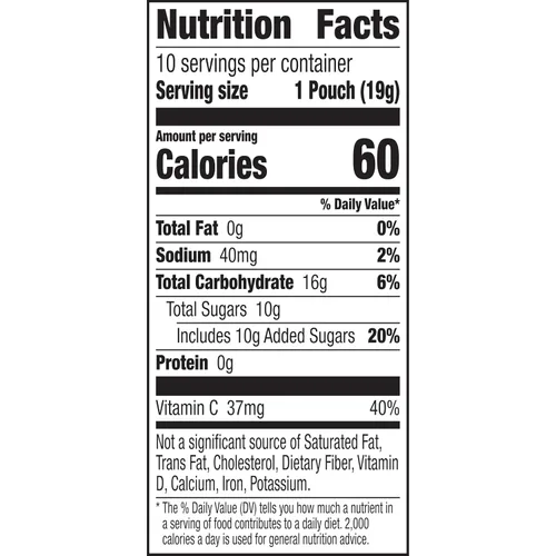 Vista 2 de Bocadillos Orgánicos Building Blocks de Annie's con Sabor a Fruta, Sabores de Frutas Variados, Sin Gluten, 10 Bolsas, 7 oz Formas de bloques