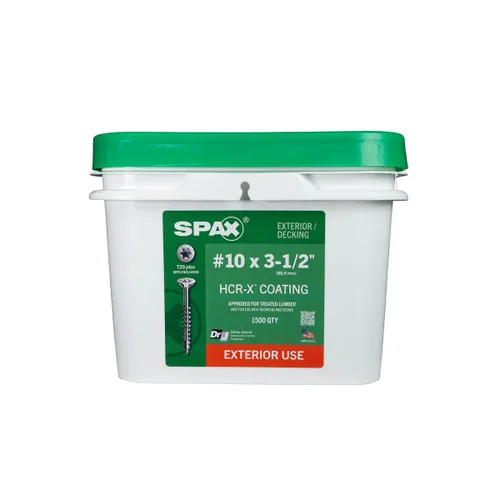 Vista 41 de SPAX Tornillos de madera para cubierta de cabeza plana exterior #8 x 1-1/2 pulgadas, construcción Torx T-Star Plus (550 EA) broca de 3 libras