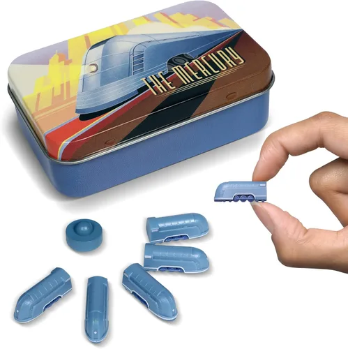 Vista 10 de Midnight Express Deluxe - Juego de tren de mesa Piezas de jugador para boleto para montar y otros juegos de mesa de tren para adultos, familiares