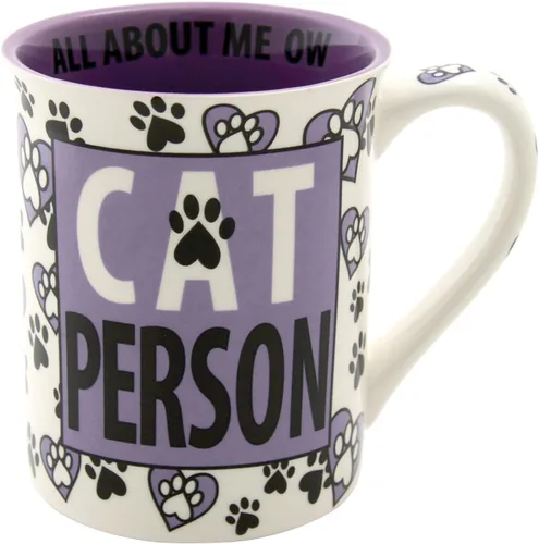 Vista 11 de Taza de cerámica Our Name is Mud "Cat Hair", 16 onzas.