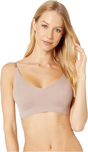 Vista 13 de Calvin Klein Women's Invisibles Comfort Lightly Lined Seamless Wireless Triangle Bralette Bra Crema Amatista