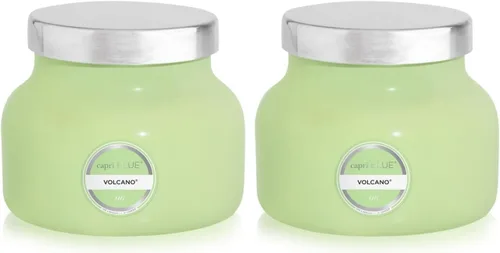 Vista 30 de Capri Blue Volcano Velas perfumadas – Velas en tarro de cristal de lujo para el hogar perfumadas con frutas tropicales y cítricos azucarados, mezcla