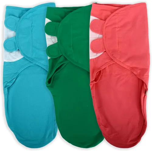 Vista 9 de 3 Pack Bolsas de Envoltura Orgánicas Para Recién Nacidos, Niñas, Niños, Bolsa de Recién Nacido Suave y Acogedora, Mantas de Envoltura para Guardería