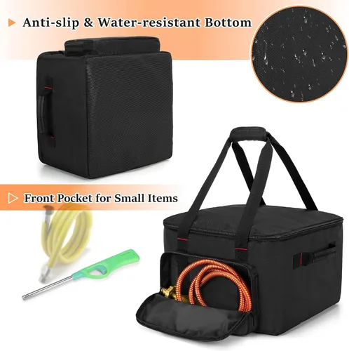 Vista 3 de samdew Bolsa de transporte Firecube para exteriores de 14 pulgadas, funda para hoguera de 14 pulgadas compatible con Outland Firecube 805 portátil