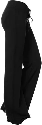 Vista 5 de Leggings acampanados para mujer, pantalones cargo de pierna ancha, leggings de yoga de cintura alta con bolsillos, talla grande, pantalones