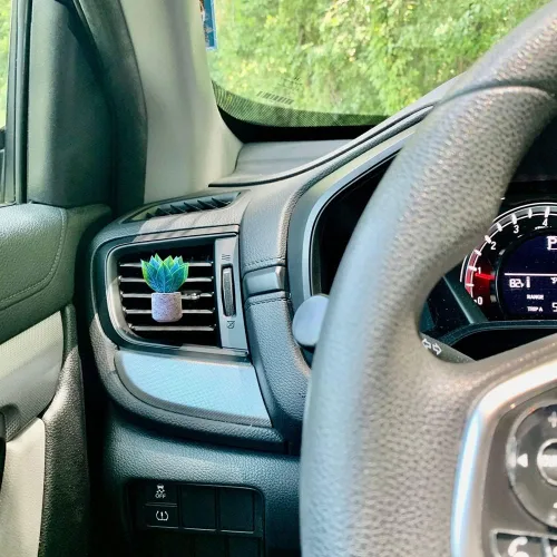 Vista 3 de Katutude Ambientador de coche Clips de ventilación 3D Plantas artificiales Forma Clips de ventilación de coche Difusor de aroma Clips de perfume