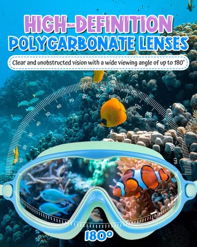 Vista 4 de Swim Goggles 2 Pack, Wide View Anti Fog&UV Swimming Goggles for Audlt, No Leak Pool Beach Essentials for Men Women Azul claro y rosa espejado