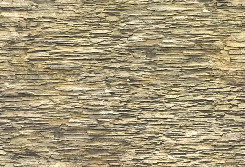 Vista 2 de Dundee Deco REAZ186FB - Panel de pared 3D de PVC de pizarra sintética beige, 3.1 pies x 2.1 pies (37.4 in x 25.6 in), decoración de paneles de pared