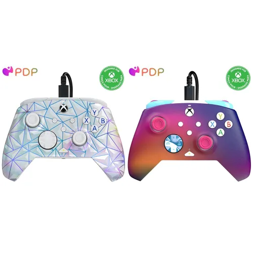 Vista 32 de PDP Gaming Xbox Series X S Red Bundle: REMATCH Wired Gamepad Controller & AIRLITE Wired Headset with Mic, Licensed Xbox One Gamepad, Customizable