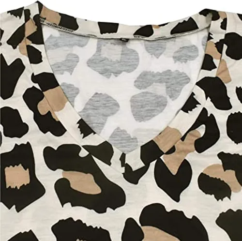 Vista 4 de Valentines Day Shirts for Men Womens Summer Tops Floral Short Sleeve V Neck T Shirts Tee Printed Side Split