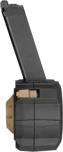 Vista 3 de HFC 145 Ronda de Alta Capacidad Tambor Mag 1911/AAP01/G18C/TM G Series Gas Airsoft Magazine (Color: Negro/Marrón)
