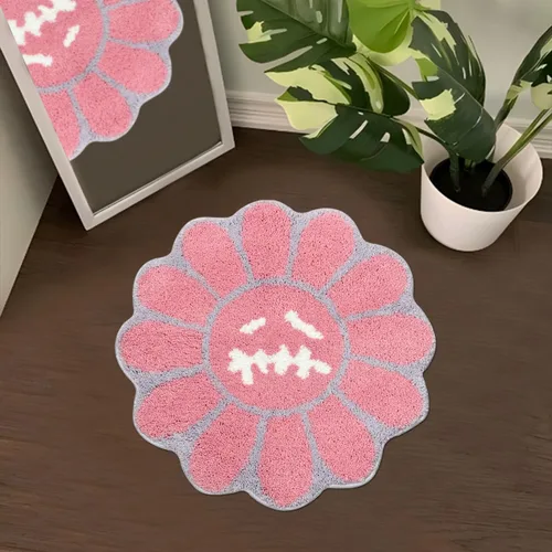 Vista 20 de Trippy Alfombra de Cara Feliz Alfombras Geniales Tufted de Secado Rápido Tapetes de Baño para Baño Antideslizantes Tapete de Baño Absorbente de Agua