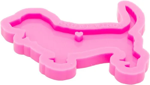 Vista 3 de Molde de silicona superbrillante Basset Hound llavero DIY lindo collar de perro joyería de resina epoxi molde de silicona llavero colgante resina