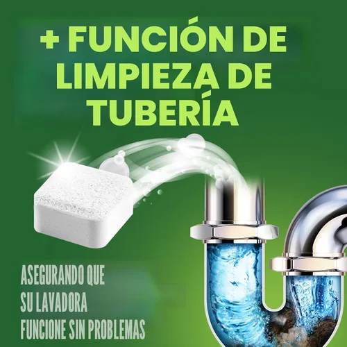 Vista 3 de Green Gobbler Premium - Limpiador y desodorizante para lavadora en tabletas con tecnología de limpieza de tuberías, desagües y mangueras Para