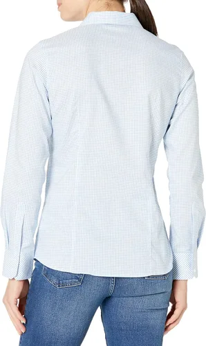 Vista 2 de Cutter & Buck Epic Easy Care - Camisa de manga larga con cuello Tattersall para mujer
