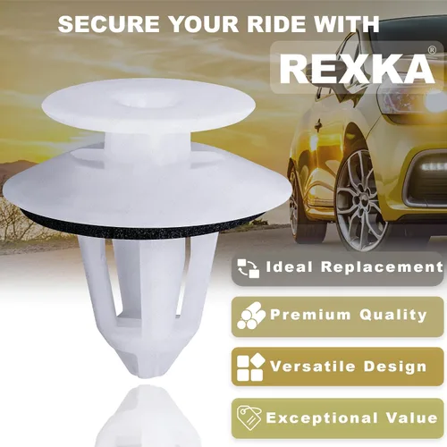 Vista 5 de Rexka 10 clips para panel de moldura de puerta con sellador, compatible con Mercedes C, CLK, E, SL y SLK Class (W202, W203, W211)