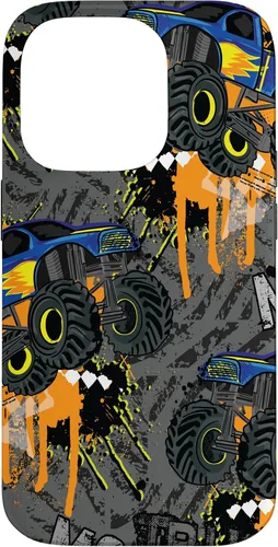 Vista 17 de Funda para iPhone 17 con diseño de Monster Truck Lover para hombres y niños