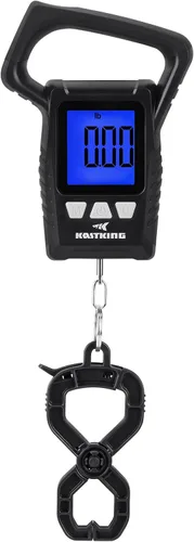 Vista 9 de KastKing Báscula de pescado, báscula digital flotante impermeable WideView, pantalla LCD grande de 2.5 pulgadas, capacidad de 110 libras, multimodo