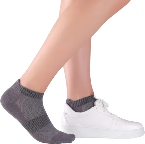 Vista 2 de Calcetines tobilleros unisex de rayón fino, transpirables, de corte bajo, atléticos, para correr y correr, para mujeres y hombres, 4-8-12 pares