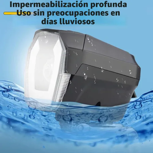 Vista 3 de Faro eléctrico para bicicleta de noche, conector macho de 3 pines, luz delantera LED, 24 V, 36 V, 48 V, 52 V, impermeable, ultra brillante, luz