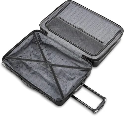 Vista 3 de Samsonite Omni 2 - Maleta rígida expandible con ruedas giratorias, Negro (Midnight Black), Omni 2 Hardside - Equipaje expandible con ruedas