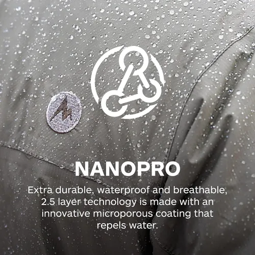 Vista 3 de MARMOT Chaqueta impermeable Precip Eco para niños, 100% reciclada, transpirable, ligera, plegable