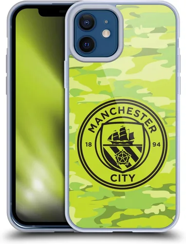 Vista 82 de Head Case Designs Funda de gel con licencia oficial del Manchester City Man City FC Blue Moon Badge Camou [protección de grado militar] compatible