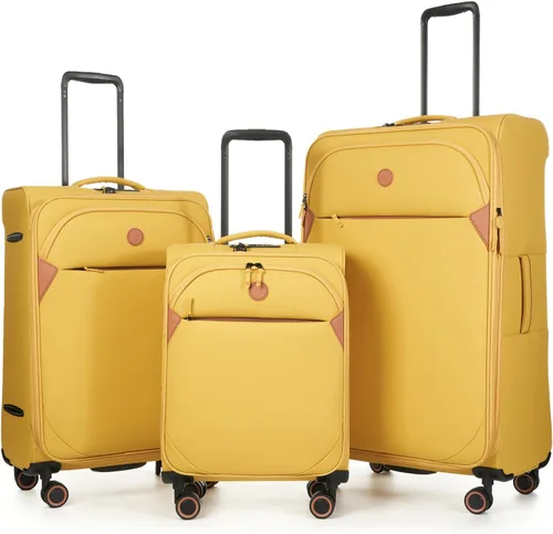 Vista 21 de Verage Cambridge - Maleta ligera con ruedas giratorias expandibles, Negro -, Conjuntos de equipaje negro Softside