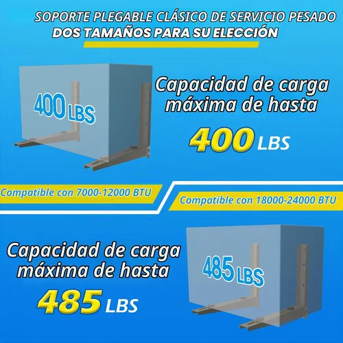 Vista 3 de Mini soporte de aire acondicionado de montaje en pared,: Max 400