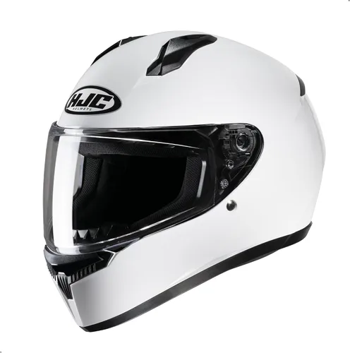 Vista 2 de HJC C10 Solid Casco de Motocicleta de Cara Completa (Negro, Mediano)