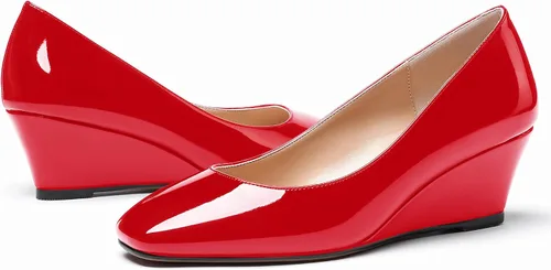 Vista 6 de WAYDERNS Zapatos de tacón bajo con cuña de tacón bajo para mujer de 2 pulgadas