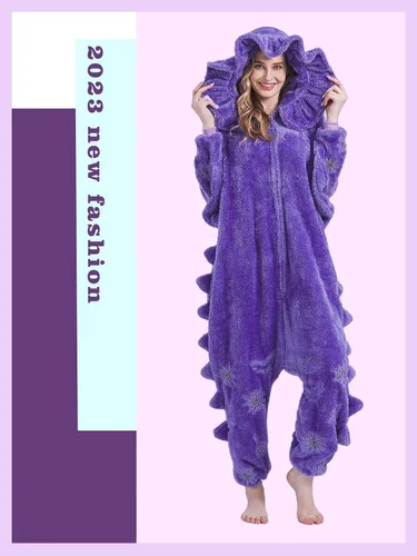 Vista 2 de Magicalani Unisex Adult Animal Onesie Pajamas, Women's and Men's Anime Cosplay Sleepwear, One Piece Halloween Costume