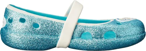 Vista 3 de Crocs Keeley Ballerinas con diseño de la película Frozen, para niña.