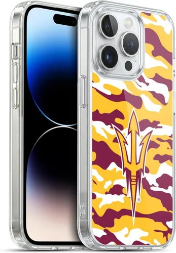 Vista 122 de Head Case Designs Funda de gel ASU Camou con licencia oficial de la Universidad Estatal de Arizona [protección de grado militar] compatible