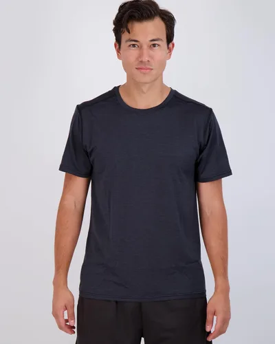 Vista 2 de Paquete de 5unidades camiseta deportiva Dry-Fit para hombre que disipa la humedad, de cuello redondo