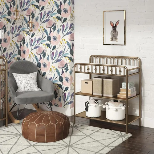 Vista 13 de Little Seeds Monarch Hill Ivy - Cambiador de metal, color dorado