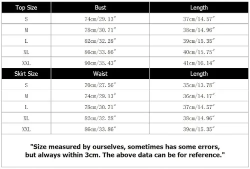 Vista 7 de SFBBCLOZ 2 Piece School Girl Outfit Costume For Women Rave Outfit One-Shoulder Vest Top and Lace Plaid Skirt Set For Women