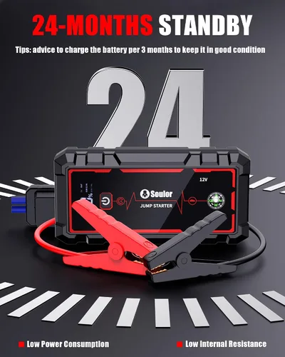 Vista 9 de Jump Starter Battery Jumper Starter Portable Jump Box para batería de coche