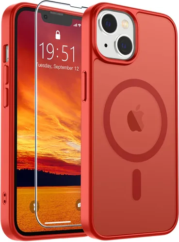 Vista 182 de SUPFINE Funda magnética para iPhone SE 2022 (3ª)/2020 (2ª), iPhone 8 (compatible con MagSafe) (protección contra caídas de grado militar), funda