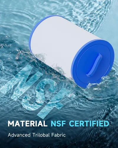 Vista 2 de AQUALTRA Filtro de spa compatible con PWW50P3 (rosca gruesa de 1 1/2 pulgadas), 6CH-940, FC-0359, Waterways 817-0050, 7 5/8 pulgadas x 6 pulgadas