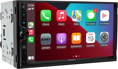 Vista 10 de Jensen J3CA7W-BUC - Estéreo inalámbrico Apple CarPlay Android Auto de 7 pulgadas, cámara Backup camera included, wired or wireless Certified Apple