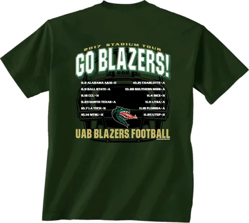 Vista 2 de NCAA Football Schedule 2017 Camisa de manga corta