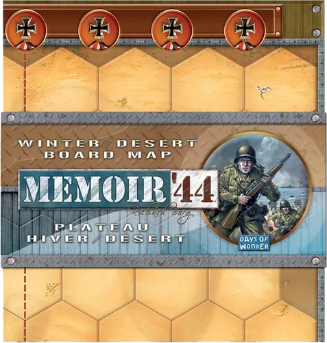 Vista 2 de Memoir '44 - Expansión de mapa de invierno y desierto – ¡expande tus horizontes de campo de batalla! Juego de estrategia para niños y adultos, a