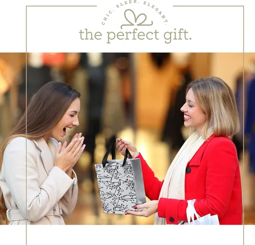 Vista 5 de Hammont Bolsas de regalo de boda para invitados de hotel – Bolsas de dama de honor con tallo floral – Bolsa de recuerdo de fiesta – Bolsas