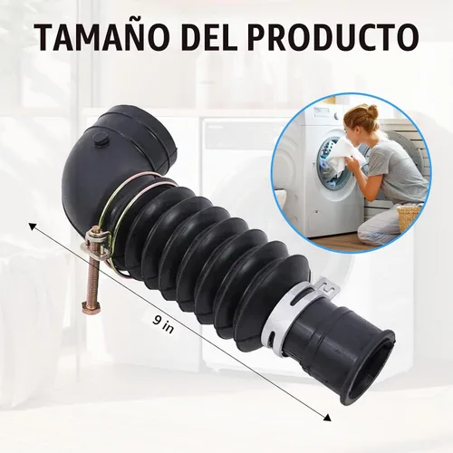 Vista 2 de DC97-17345B Manguera de drenaje de lavadora independiente para Samsung Kit de manguera de tubo a bomba de carga frontal DC97-16781A DC97-17345A