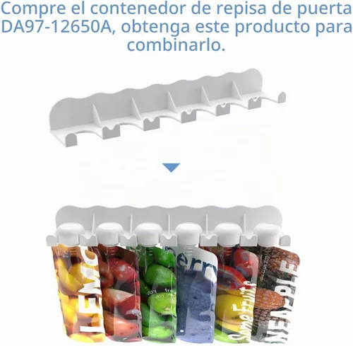 Vista 7 de DA97-12650A Reemplazo del contenedor de estantes de la puerta