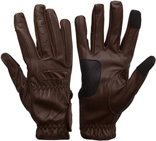Vista 4 de eGlove eQUEST GripPro Guantes de Cuero con Pantalla Táctil para Equitación