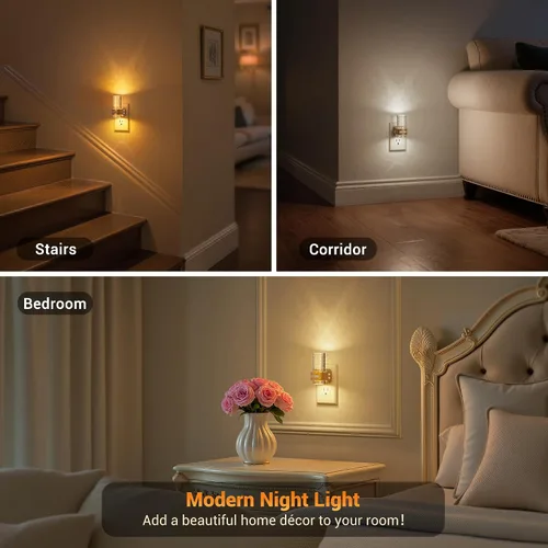Vista 64 de JandCase Motion Sensor Night Light, Bubble Night Lights Plug into Wall